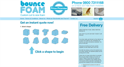 Desktop Screenshot of bouncefoam.co.uk